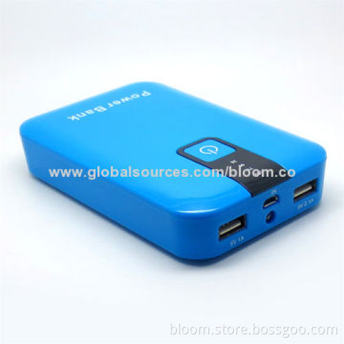 Fashionable 5,000mAh dual USB port power bank for mobile phone welcome OEM